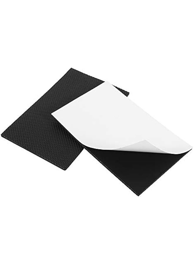 Furniture Rubber Pads,2Pcs Thick Non-slip Self Adhesive Table Foot Mat Multifunctional Protective Anti-wear Pads for Floor Furniture Sofa Chair Black  - Image 1