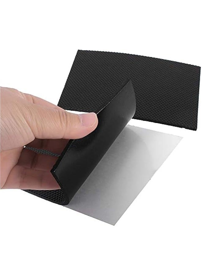 Furniture Rubber Pads,2Pcs Thick Non-slip Self Adhesive Table Foot Mat Multifunctional Protective Anti-wear Pads for Floor Furniture Sofa Chair Black  - Image 3