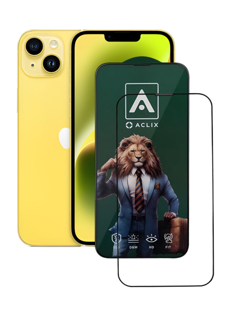 ACLIX Antistatic ESD Dustproof Premium Quality High Definition Tempered Glass Screen Protector Designed For  iPhone 14 Plus - Image 1