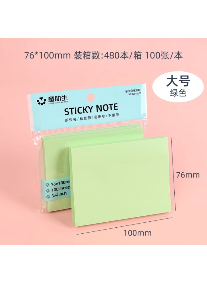 HELPS Creative Color Post-it Cute Post-it Notes Office Stationery Post-it Notes Tear Student Strong Sticky Message Post-it Notes - Image 1