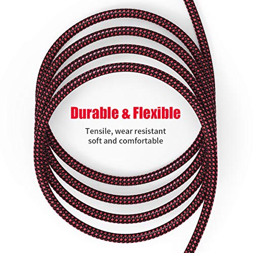 BIFALE XLR Female to 1/4" TRS Cable 6ft 2Pack, Nylon Braided Microphone Cable Balanced 6.35mm (1/4 Inch) TRS to XLR Cable Heavy Duty Mic Cable - Image 3