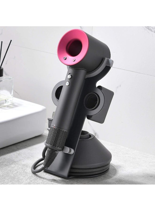 Hairdryer holder for Dyson Supersonic, Hairdryer holder for Dyson Supersonic, Magnetic holder holder with power plug, Bathroom organiser for Dyson Supersonic Hairdryer - Image 1