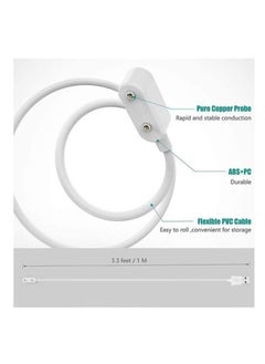 Generic Charger For Huawei Band 8 / 8 NFC Replacement USB Charger Charging Cable 100cm (White)  - Image 4