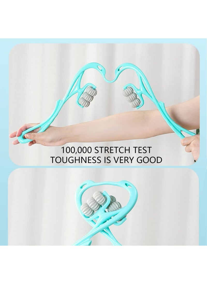 RABADIYA CREATION Neck Massager Trigger Point Roller Massager for Pain Relief deep Tissue Handheld Shoulder Massager Tool with 6 Balls Massage Point Suitable for Legs Waist Neck and Shoulder Relaxer  - Image 4