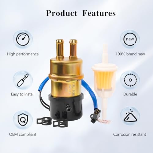 Road Passion 12v Electric Fuel Pump for Yamaha V star 650/1100 XVS650/XVS1100 / Virago 1000/1100 /Vmax 1200 / XJ600S Seca II / TZ250/ v star 1100 - Image 5