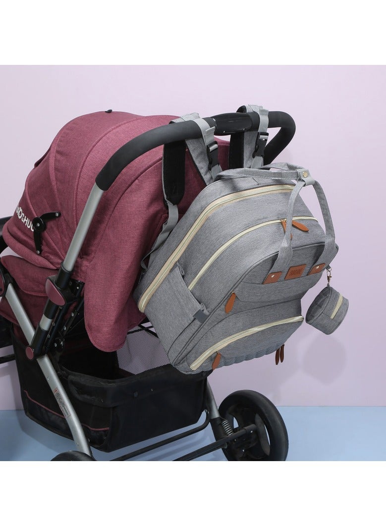 Portable Large Capacity Leisure Multifunctional Backpack, Baby Stroller Hanging Bag - Image 5