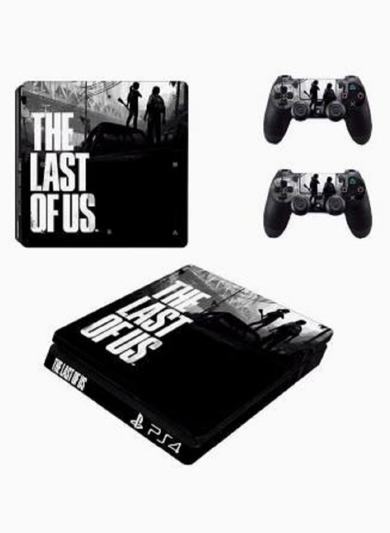The Last Of Us Printed Console And Controller Sticker Set For PlayStation 4 Slim - Image 1