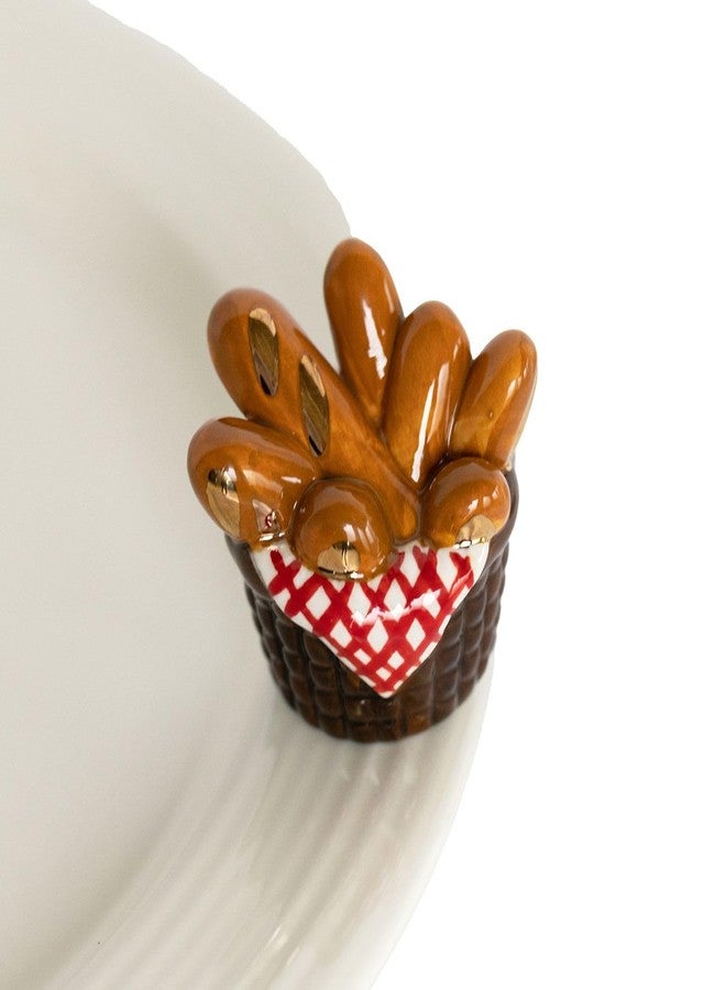 nf nora fleming Nora Fleming You Knead This - Hand-Painted Ceramic Fall Decor - Autumn Minis for The Home and Office - A416 - Image 1