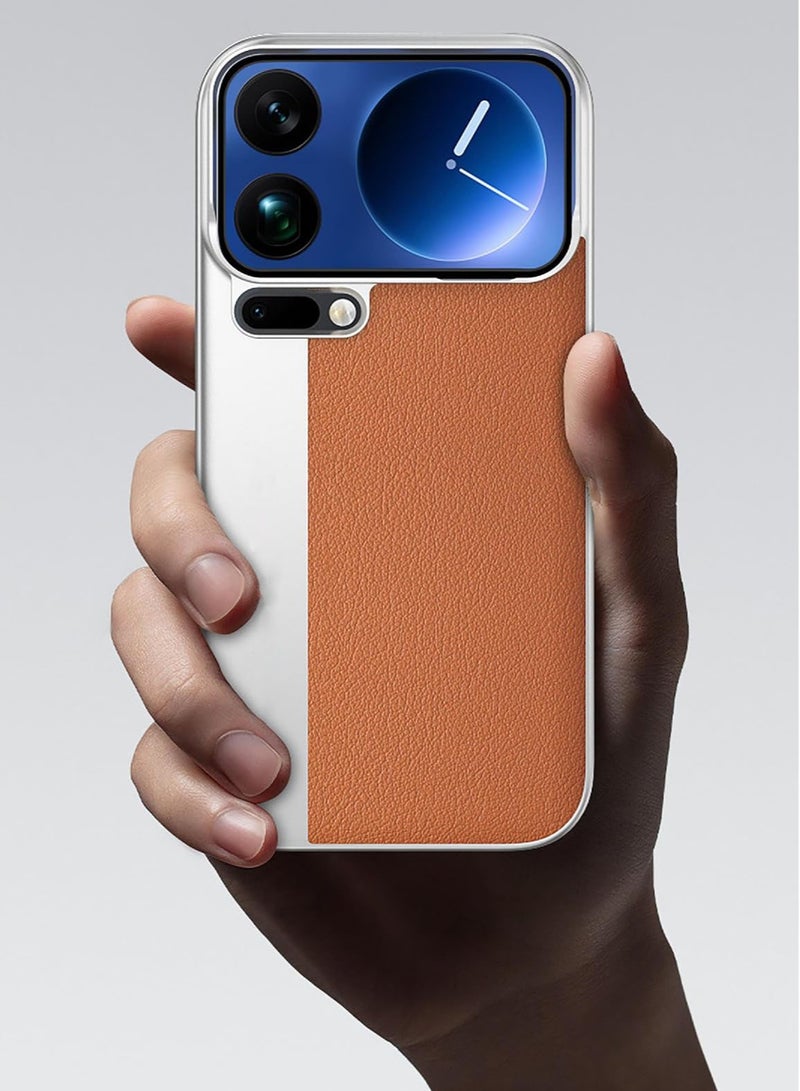 Cover Compatible with Xiaomi 17 Pro Max, PU Leather + Hard PC Case, Special Leather Structure, Anti-Fingerprint, Anti-Scratch - Image 5