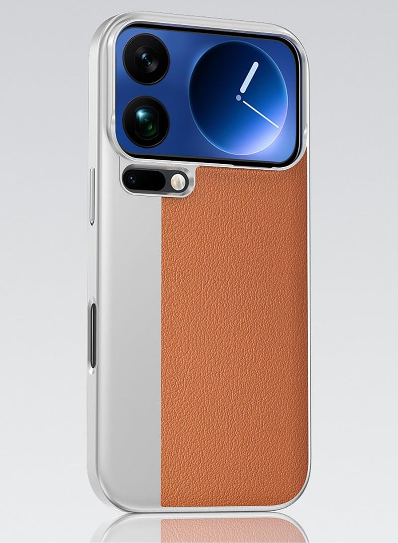Cover Compatible with Xiaomi 17 Pro Max, PU Leather + Hard PC Case, Special Leather Structure, Anti-Fingerprint, Anti-Scratch - Image 2