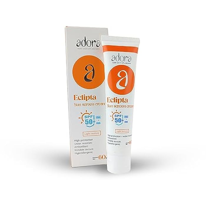 Adora Sunscreen Cream Lotion SPF 50+ Suitable For All Skin Types And Water Resistant And Works On Prevention Of Sun Harmful Radiation In Addition With Antioxidants - Image 1