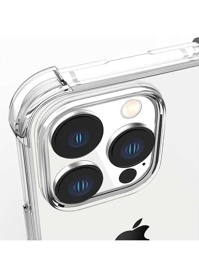 Raxoom iPhone 16 Pro Max Clear Back Air Cushion Case â€“ Soft Silicone, Shockproof Protective Bumper Shell - Image 5