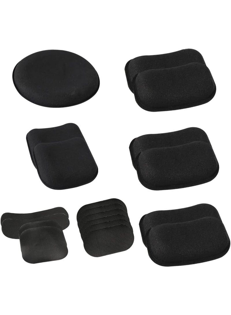 Universal Airsoft Helmet Pads,Tactical Helmet Replacement Foam Padding Kits Bicycle Accessories Mats,Comfortable Helmet Replacement Foam Padding Kits Accessories Mats for Fast/Mich/ACH/USMC/PASGT Helmet Black - Image 2