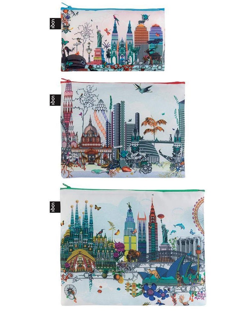 LOQI Kristjana S Williams Interiors World Skyline Zip Pockets - Image 1
