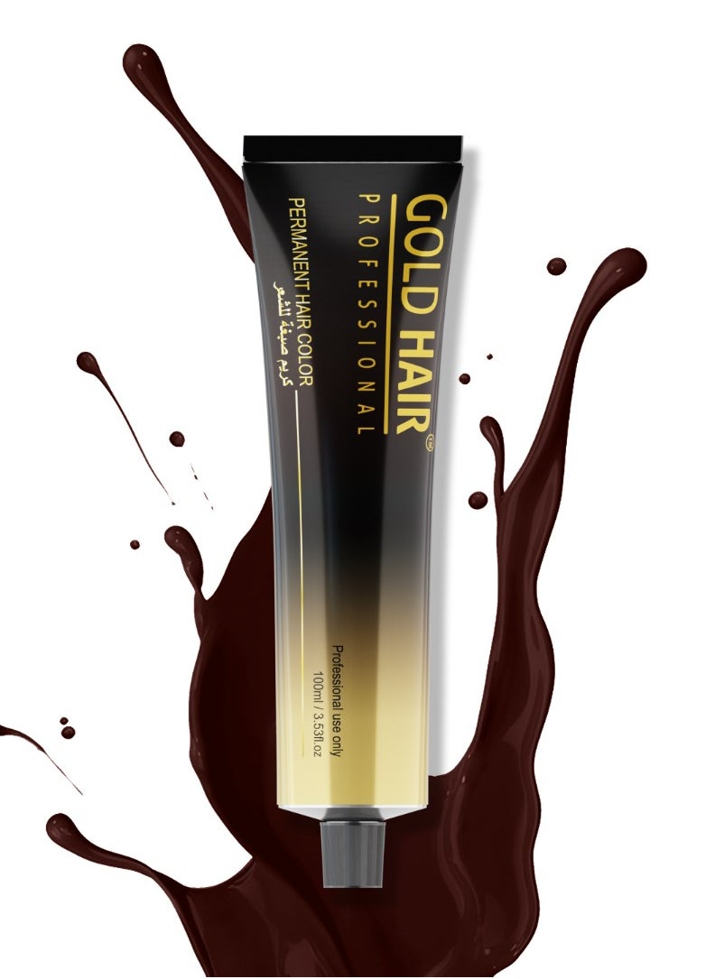 GOLD HAIR Gold Hair Permanent Hair Color | 6.23 DARK TOBACCO BLOND 100ml 