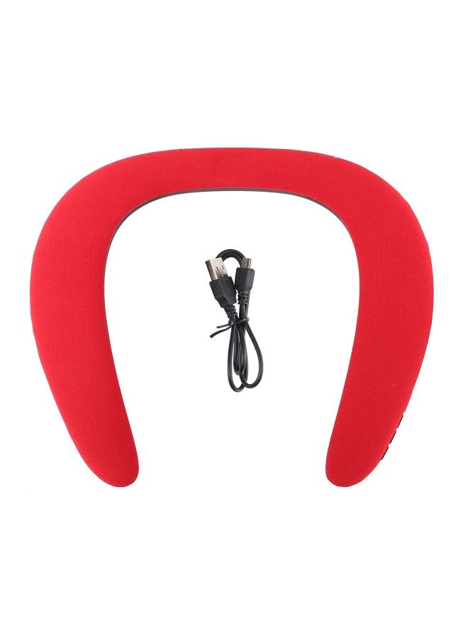 NIBEMINENT Wearable Bluetooth Speaker With Mic Red - Image 5