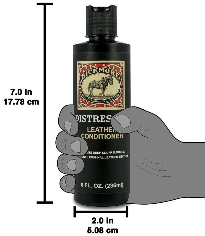 Bickmore Distressed Leather Conditioner 8 oz - Cleaner and Conditioner Lotion for Distressed Leather - Soften and Restore Jackets, Shoes, Boots, Bags and More - Image 3