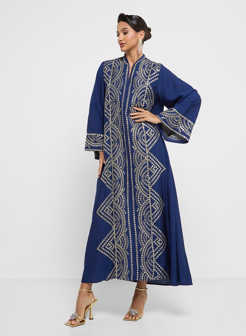 Khizana Embroidered Jalabiya - Image 1