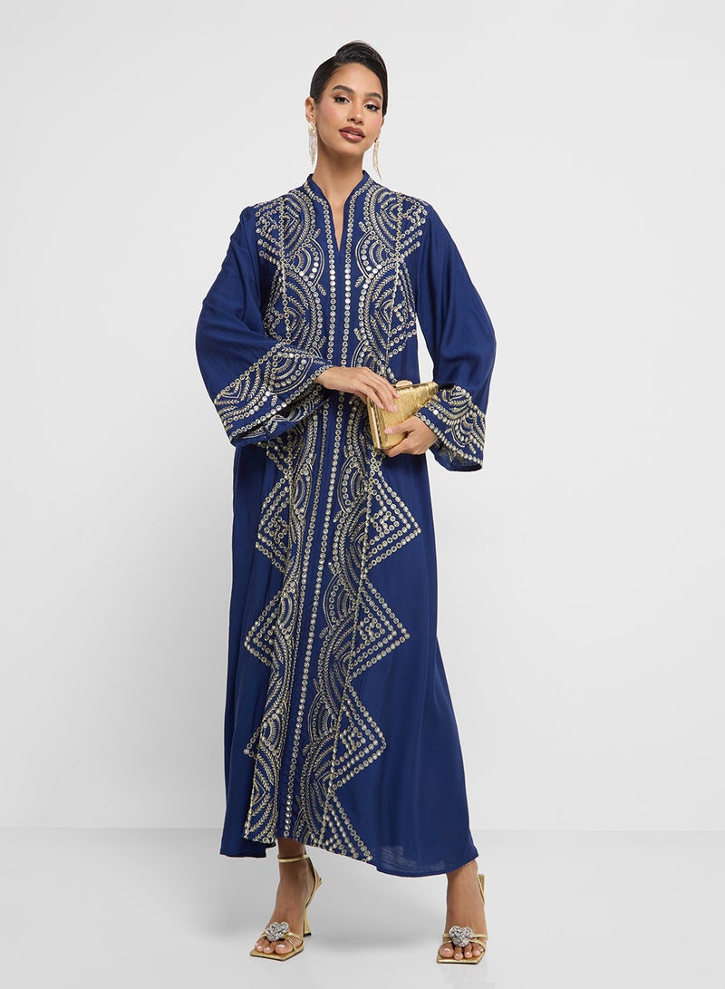 Khizana Embroidered Jalabiya - Image 4