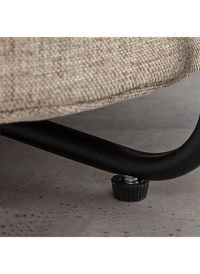 XiuWoo - 2-Tier Nordic Round Coffee Table with Storage Bag – Sturdy Metal Frame End Table, Side Table, and Bedside Table - Image 1