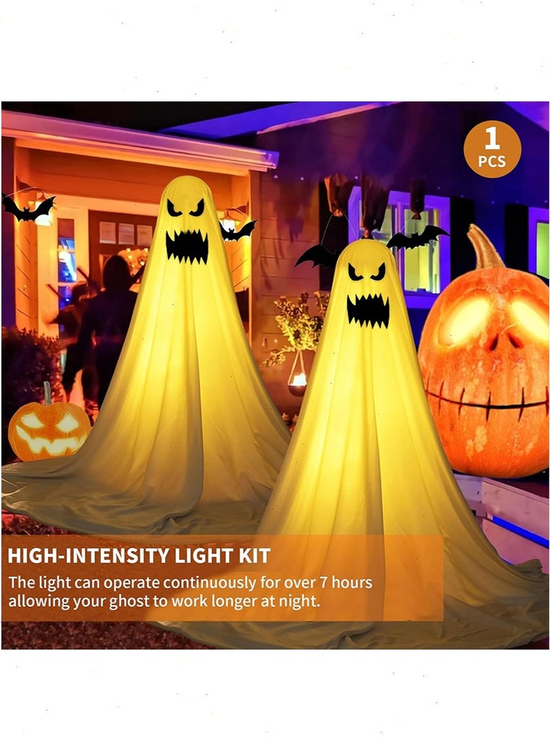 Yoawllty Halloween Decoration Ghost, Halloween Decorations with String Lights Battery Operated, Easy to Assemble, Light up Ghost for Home Party - Image 2