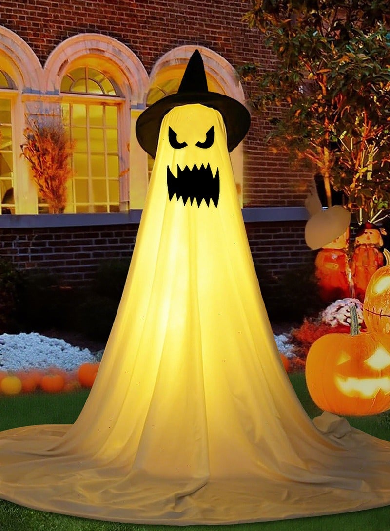 Yoawllty Halloween Decoration Ghost, Halloween Decorations with String Lights Battery Operated, Easy to Assemble, Light up Ghost for Home Party - Image 1