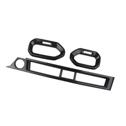 crosselec Carbon Fiber Center Console Dashboard AC Vent Air Conditioner Outlet Cover Trim Accessories for 20232026 Honda Pilot - Image 3