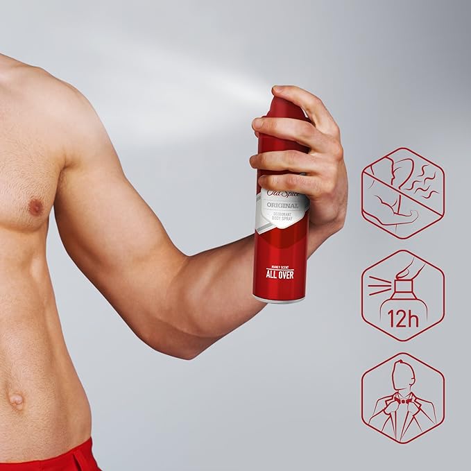 Old Spice Original Deodorant Body Spray 150 ml Pack of 6 - Image 3