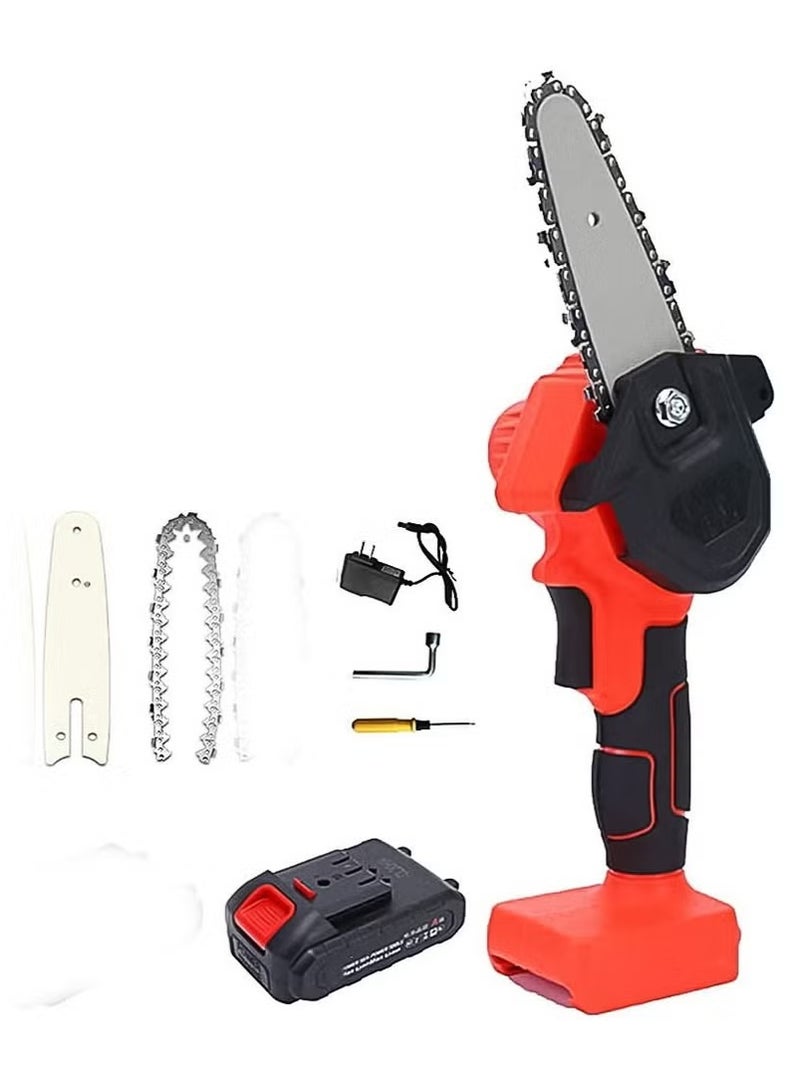 4-Inch Cordless Electric Mini Chainsaw – 24V with 2 Batteries & Brushless Motor  - Image 1