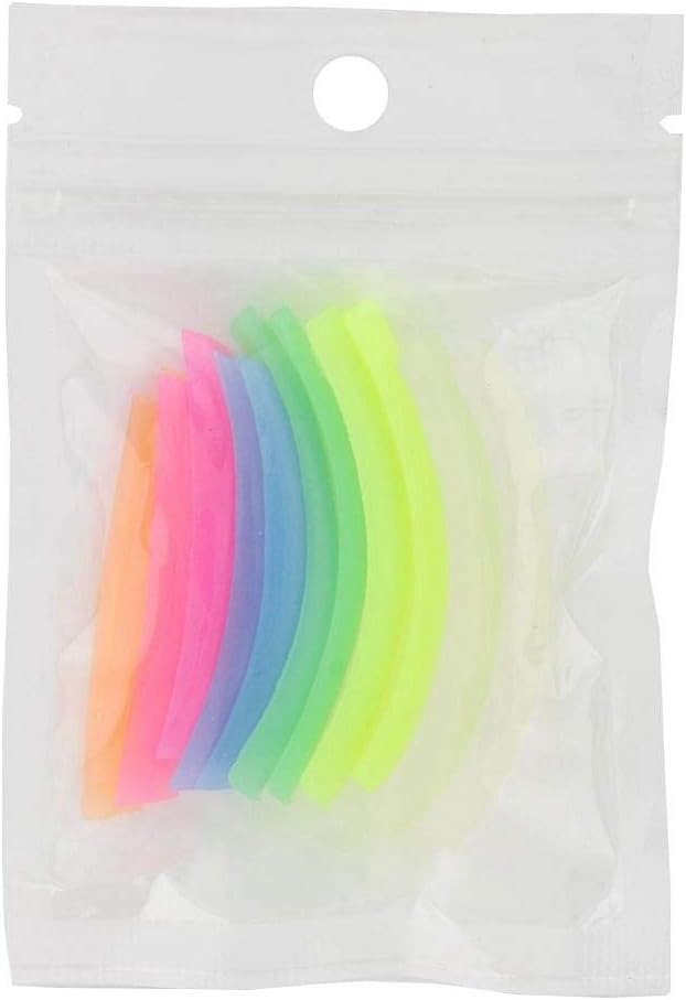 Salmue 6 Pairs Silicone Eyelash Curlers, Eyelash Perming Pads Eyelash Curling Lifting Patches Lasting Perfect Eyelash Lifting