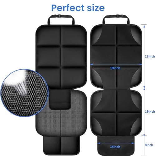 STHIRA Car Seat Cover Protector,Waterproof 600D Fabric Car Seat Protector With 2 Storage Pockets Safe For Chilidrens,Anti-Slip&Resistant Pet Car Seat Protector Cooling Seat Cushion For Dogs,Suv,Sedan - Image 2