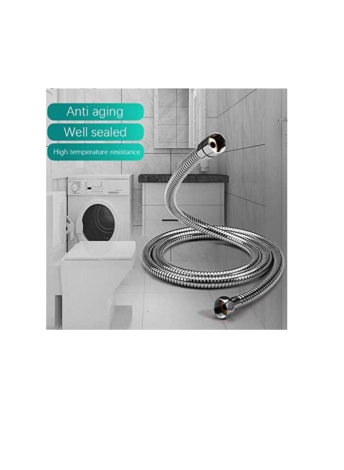 بروماس خرطوم دش للحمام من الفولاذ المقاوم للصدأ بطول 1.5 متر، أنبوب مرن للمياه غير قابل للصدأ - Image 2