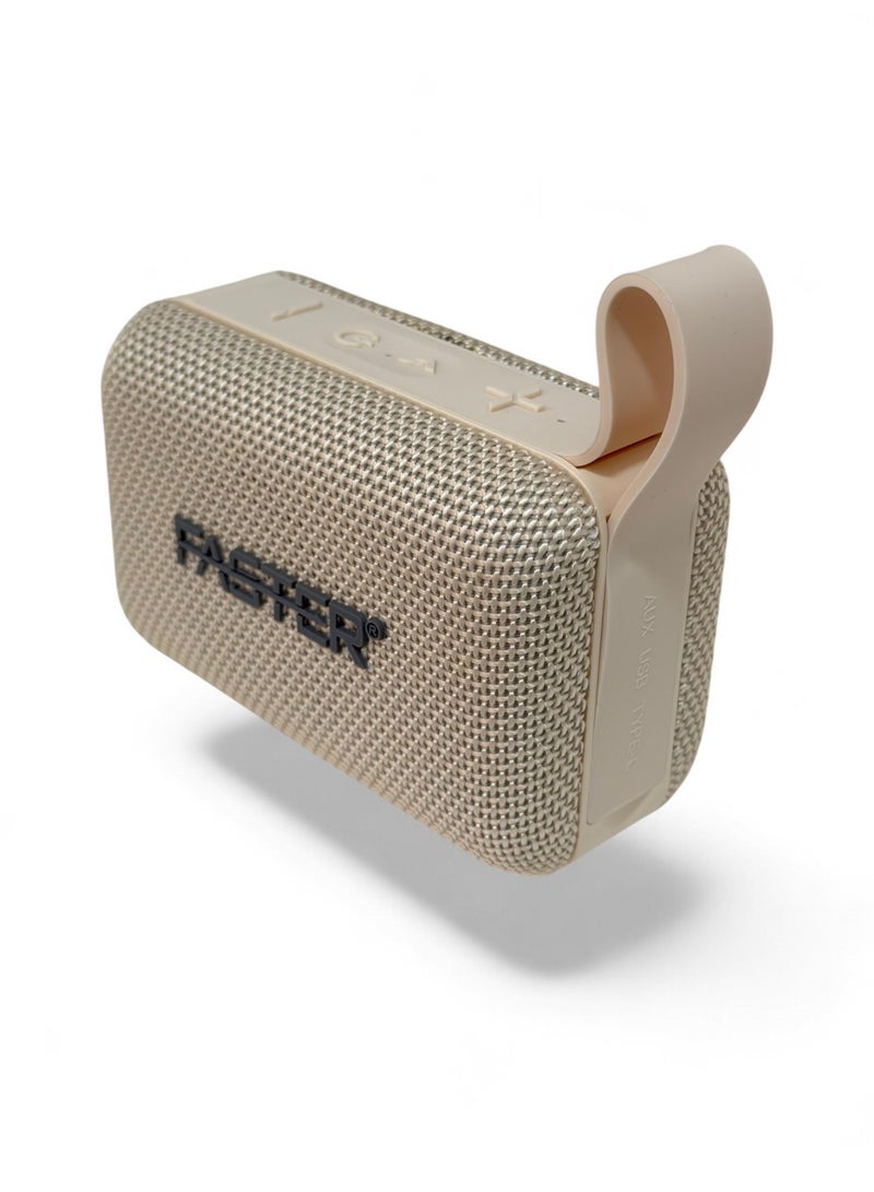 Faster Boom X Mini Portable Bluetooth Speaker - Beige - Image 2