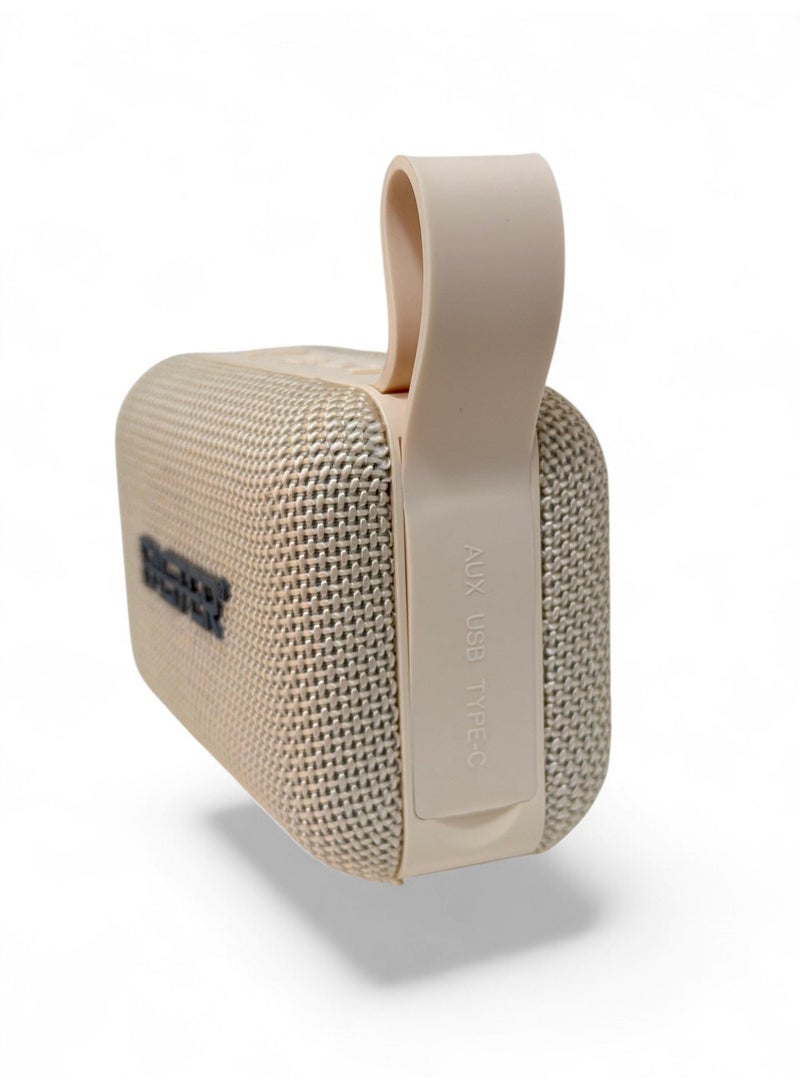 Faster Boom X Mini Portable Bluetooth Speaker - Beige - Image 4