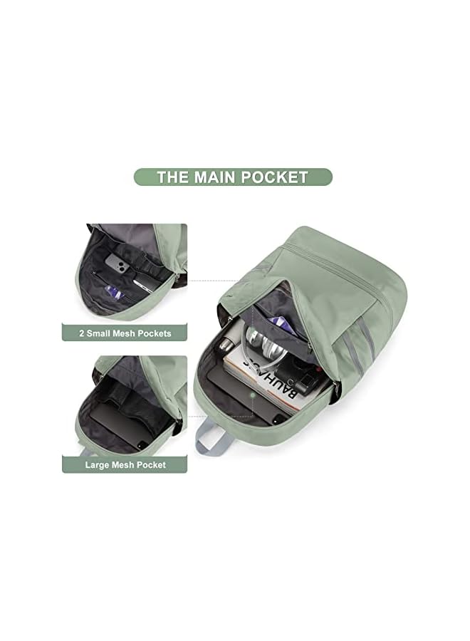 PROMASS Women Sports Backpack Gym Bag, Women Waterproof Backpack, Lightweight Travel Backpack With Shoe Compartment Wet Pocket Travel Backpacks - Image 3