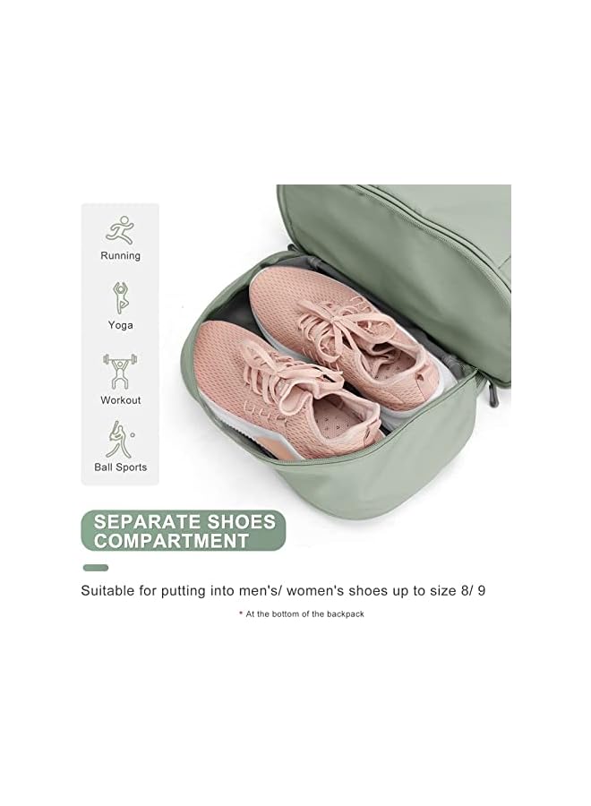 PROMASS Women Sports Backpack Gym Bag, Women Waterproof Backpack, Lightweight Travel Backpack With Shoe Compartment Wet Pocket Travel Backpacks - Image 5