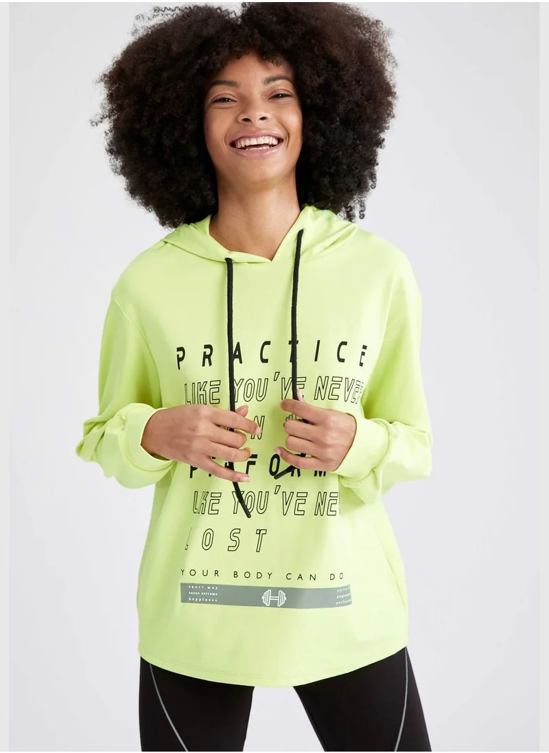 DeFacto Oversize Fit Long Sleeve Hoodie