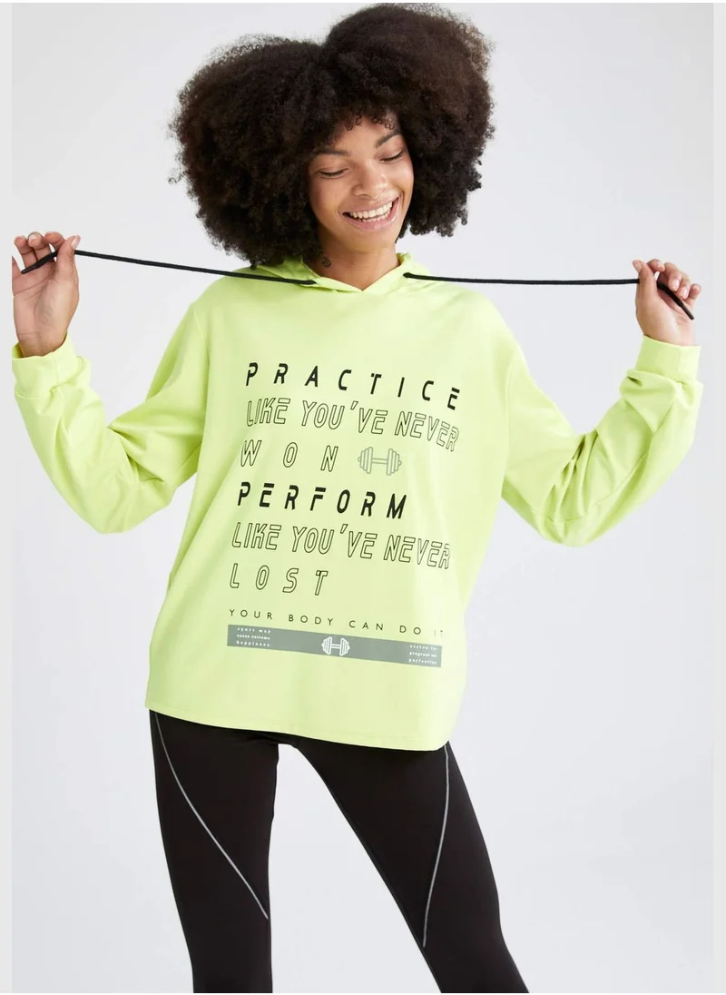 DeFacto Oversize Fit Long Sleeve Hoodie