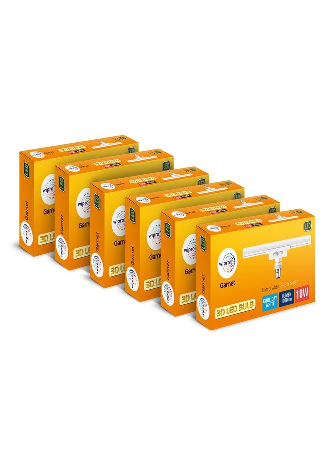 ويبرو مصباح LED ثلاثي الأبعاد من ويبرو بقوة 10 واط، قاعدة B22D، عبوة من 6 قطع - Image 3
