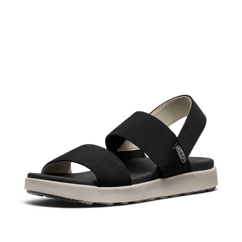 KEEN Womens Elle Backstrap Casual Platform Open Toe Wedge Sandals Black 7