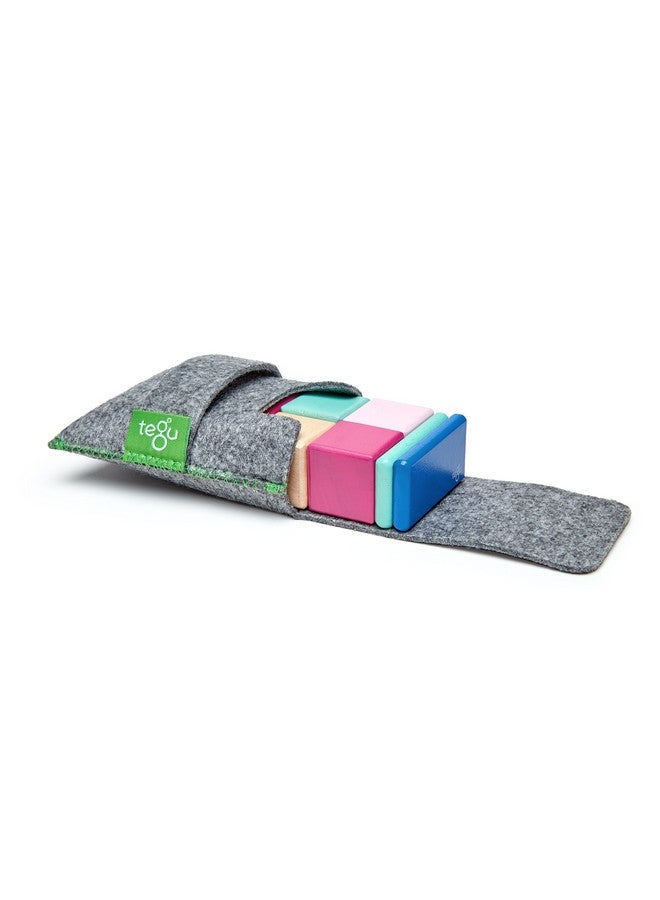 Tegu مجموعة كتل خشبية مغناطيسية بجيوب تegu مكونة من 8 قطع بلوسوم - Image 4