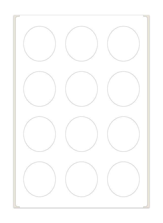 PACKZON Round Labels for Laser/Inkjet Printers, Permanent Adhesive, 2 Inches Diameter, White Matte, (Pack of 300) - Image 1