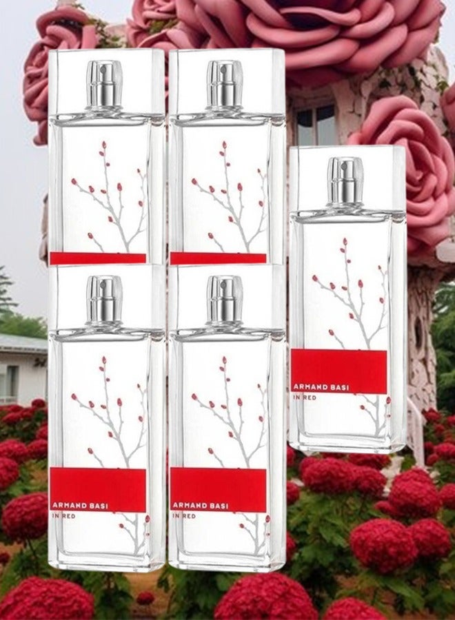 أرماند باسي 5 قطع عطر أرماند باسي باللون الأحمر 100 مل - Image 1
