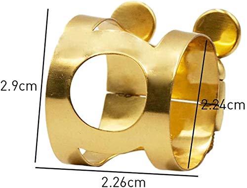 Jiayouy Alto Sax Mouthpiece Ligature Double Screws Ligature Brass - Image 4