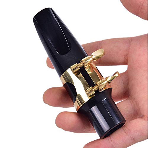 Jiayouy Alto Sax Mouthpiece Ligature Double Screws Ligature Brass - Image 2