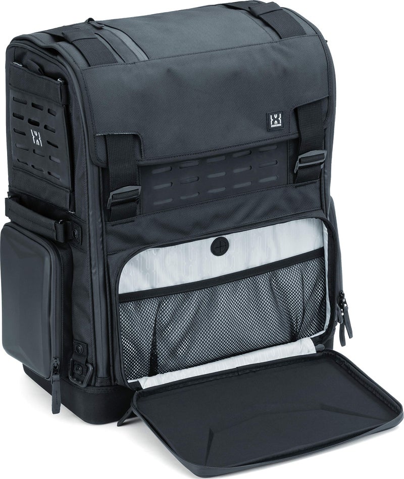 Kuryakyn 5222 XKursion XS Odyssey Motorcycle Travel Luggage: Weather Resistant Seat/Trunk/Rack Bag with Sissy Bar Straps, Black - Image 4