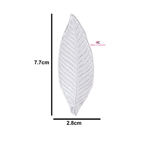 DHRUVS COLLECTION 5 Piece of 925 Silver Mango Leaf - Aam Ka Patta for Home Decor, Pooja, Gift Purpose & Donation - Image 2