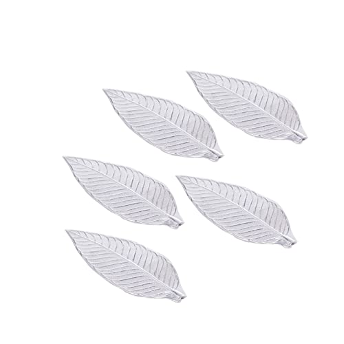 DHRUVS COLLECTION 5 Piece of 925 Silver Mango Leaf - Aam Ka Patta for Home Decor, Pooja, Gift Purpose & Donation - Image 1