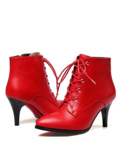 Ankle Boots With Pointed Heels Red - pzsku/Z4CC2211F342864B4CA13Z/45/_/1677217440/609d1dfe-a068-46e4-b0f5-64f2c549f3b8