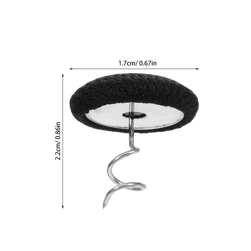 Black Stainless Steel Upholstery Pins 30 Pack Anti Slip Bed Skirt Fastening For Sofa Furniture - Image 3